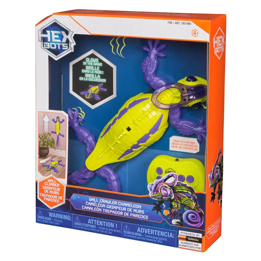 Hex Bots Wandkrabbelndes Chamäleon, Lila & Grün