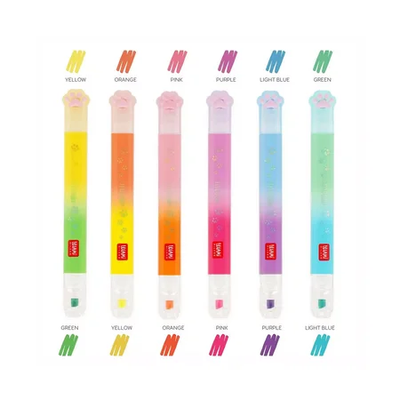 Meow Highlighters 6 Stk (12 Farben)