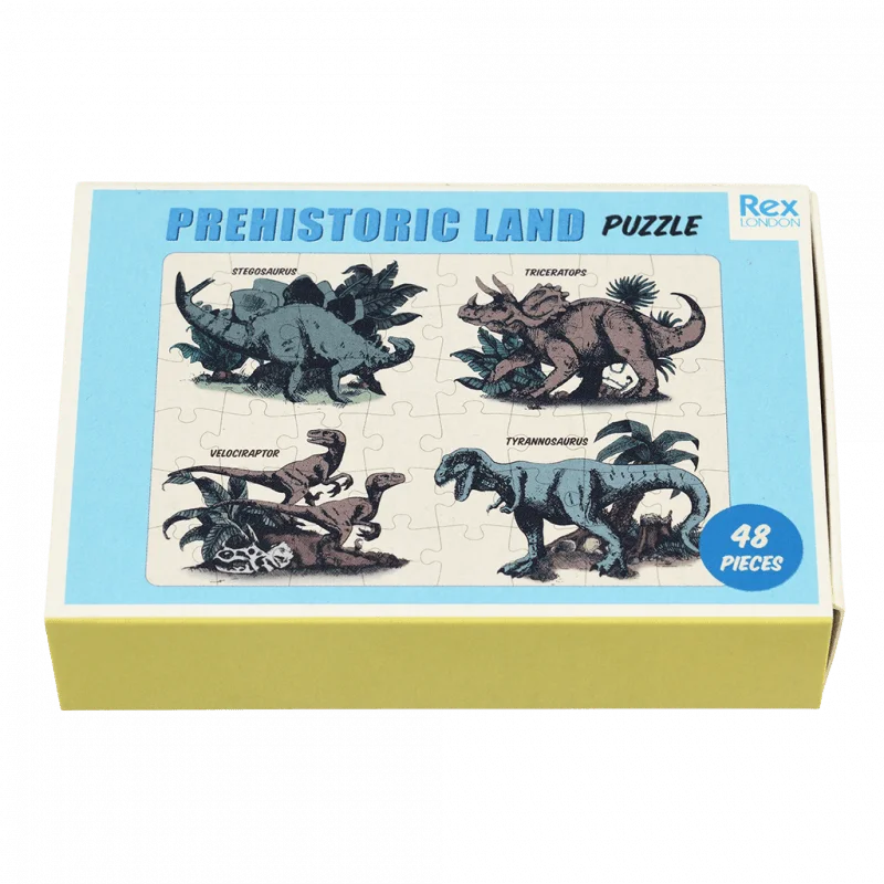 Jigsaw Puslespil i Tændstikæske, Prehistoric Land