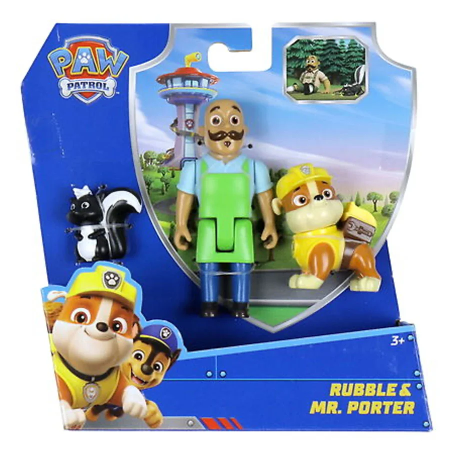 Paw Patrol Figurer - Rubbles & Mr. Porter