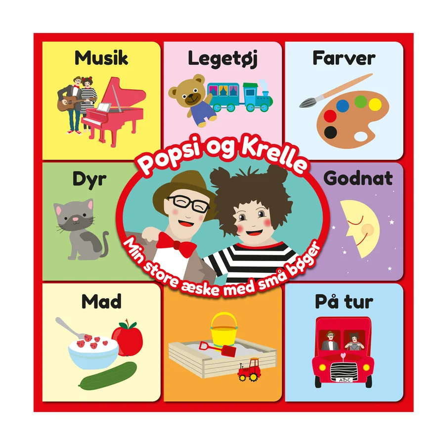 Popsi og Krelle: Min store æske med små bøger