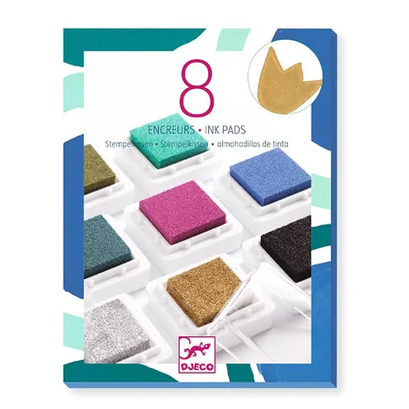 Djeco stempelpuder, metalic