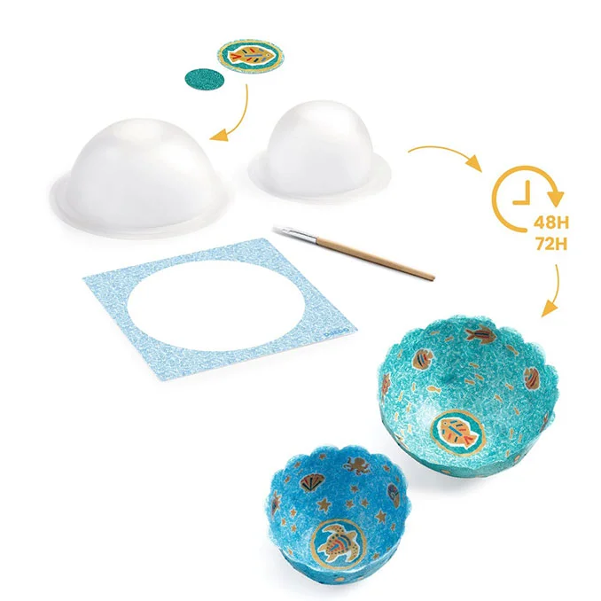 Djeco DIY papirskåle, havet