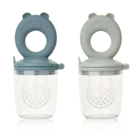 Liewood Miranda 2-pk food feeder, whale blue/dove blue