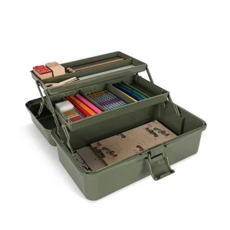 Konges Sløjd Creative Art Caddy m.Indhold, Olivine