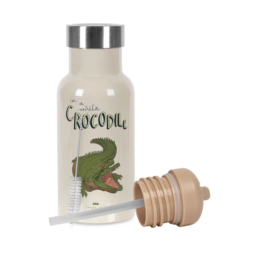 Konges Sløjd Kinder-Thermoflasche, Crocodile