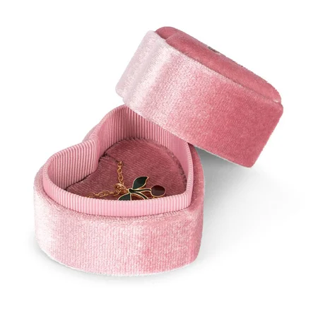 Konges Sløjd Kleine Schmuckschachtel in Herzform mit Kette, Cherry
