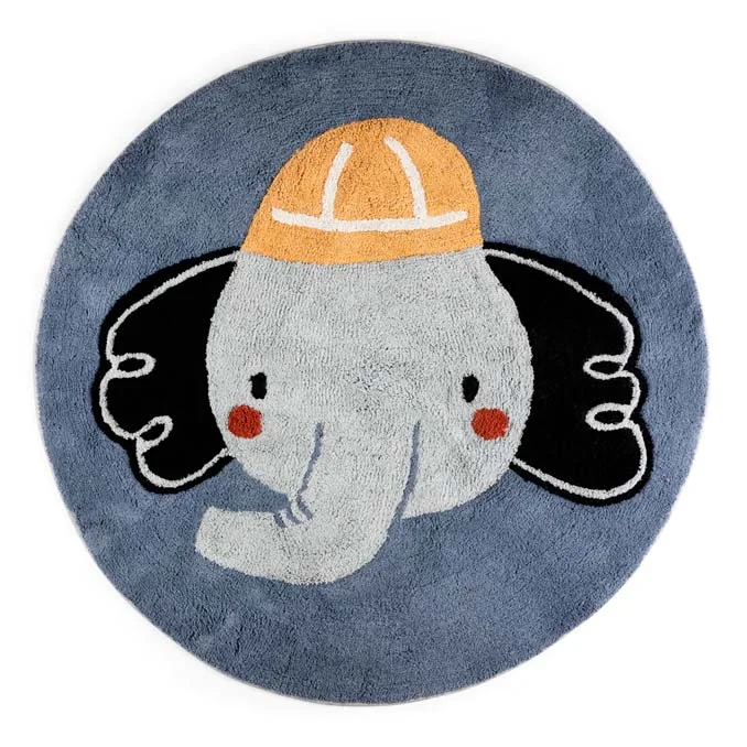 Sebra gulvtæppe, busy builders