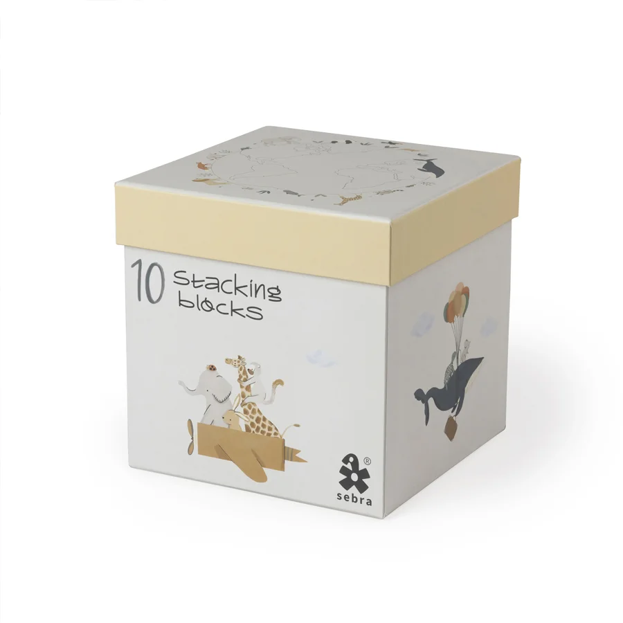 Sebra Stabelkasser 10 stk, World of Sebra 