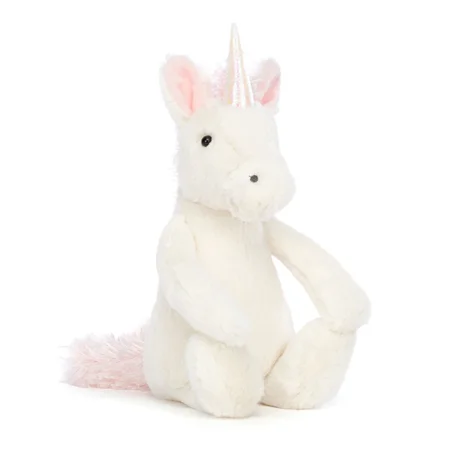 Jellycat bamse, bashful enhjørning - 31 cm