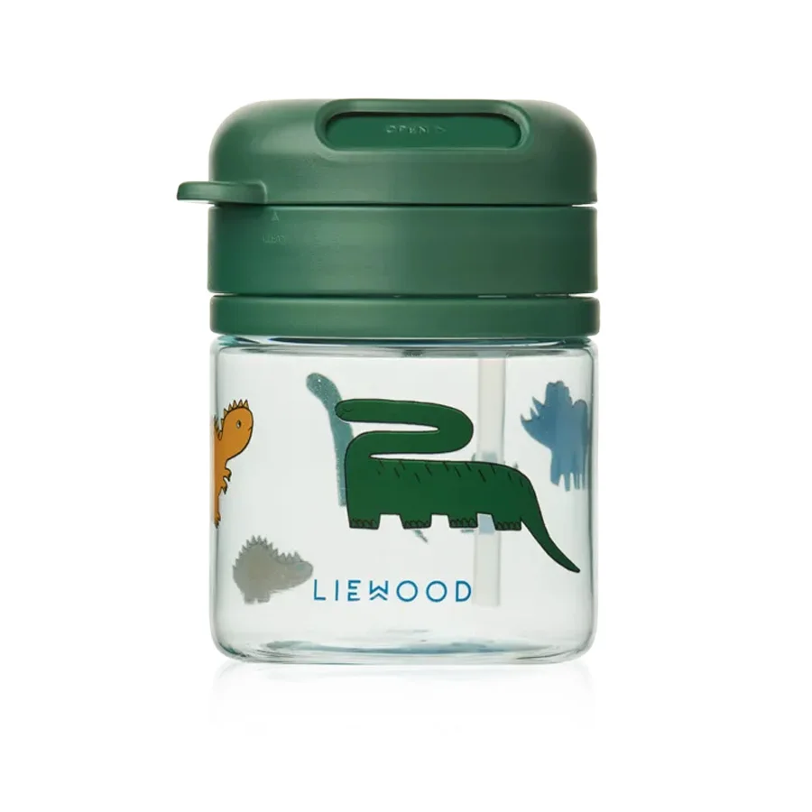 Liewood Pavia tritan kop med sugerør, dinosaurs/mist