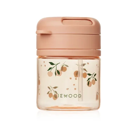 Liewood Pavia tritan kop med sugerør, peach/sea shell
