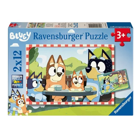 Ravensburger Puzzle, Bluey's Familienzeit – 2x12 Teile