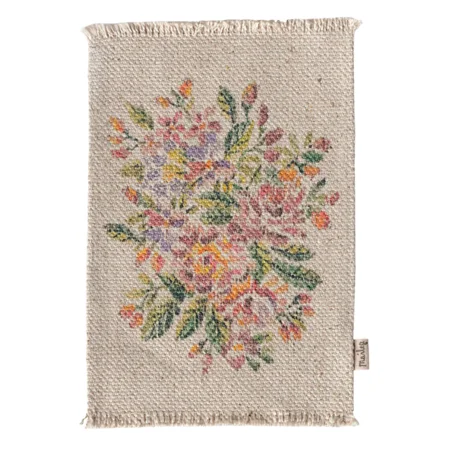 Maileg Puppenhaus Teppich m.Blumen, medium