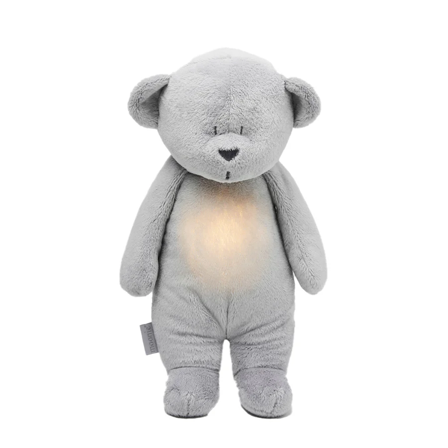 Moonie 2.0 The Humming Bär mit Lampe, silver