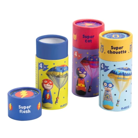 Djeco Faldskærmsudspringer, Flyvende Helt - asst. farver