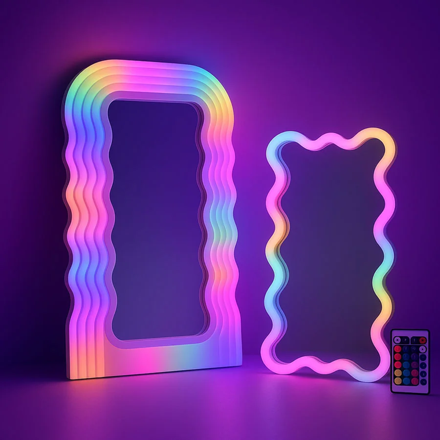 Lalarma Magic Glow Spejl, Stor Ramme