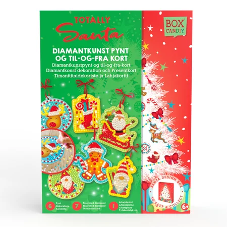 Box Candiy Diamond Geschenkkarten, totally santa