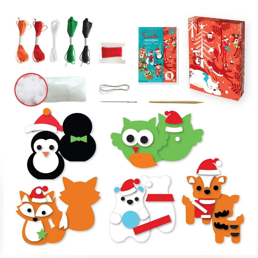 Box Candiy Filztier-Dekoration, totally santa 