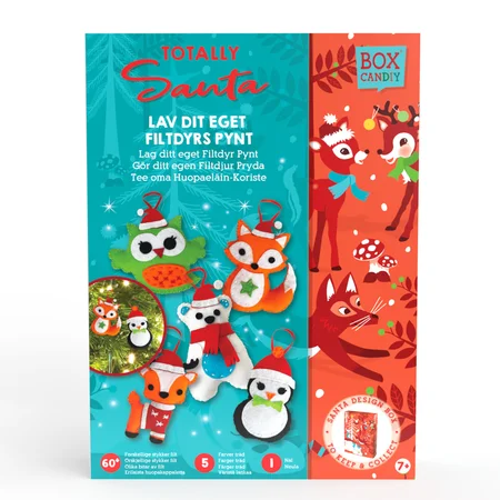 Box Candiy Filztier-Dekoration, totally santa 