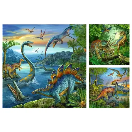 Ravensburger Puzzle, Dinosaurier 3x49 Teile