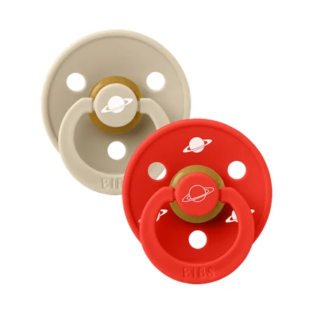 BIBS x Planet Nusa Rund Sut 2-Pak, Str 2 - Vanilla Mix