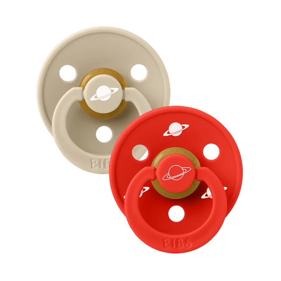 BIBS x Planet Nusa Rund Sut 2-Pak, Str 2 - Vanilla Mix