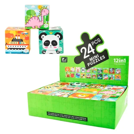 Mini puslespil, asst motiver