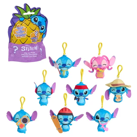 Disney Stitch movie, Plys m clip-on 9 cm ass