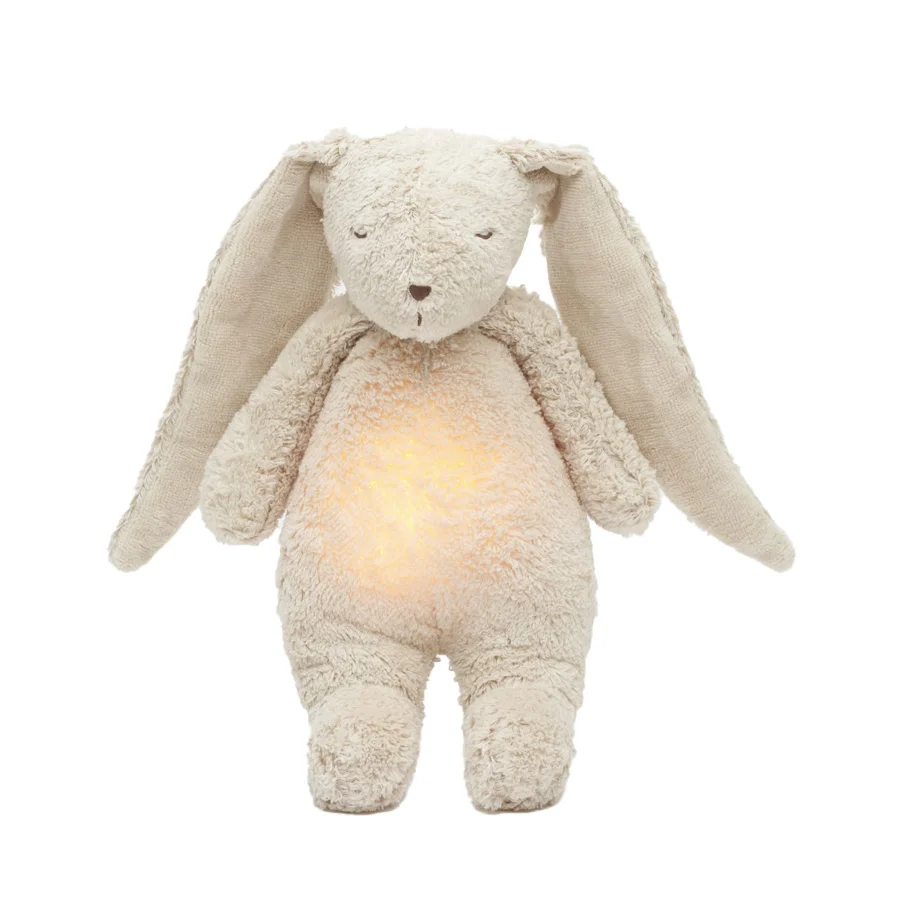 Moonie 2.0 Organic Humming kanin med lampe, sand
