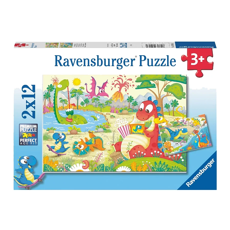 Ravensburger Puzzle, Meine Dino Freunde - 2x12 Teile
