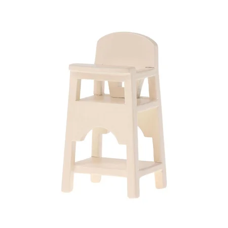 Maileg højstol mus, råhvid