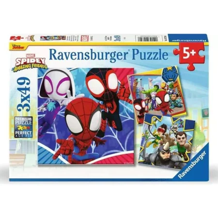 Spidey's Abenteuer Puzzle, 3x49 Teile