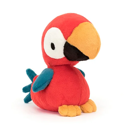 Jellycat Bodacious Beak papegøje, 22 cm