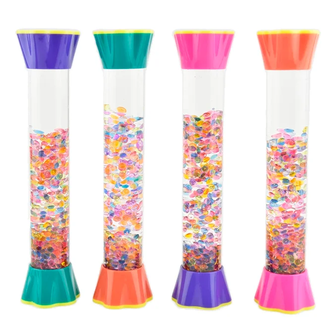 Sanduhr mit Lavablasen, verschiedene Farben