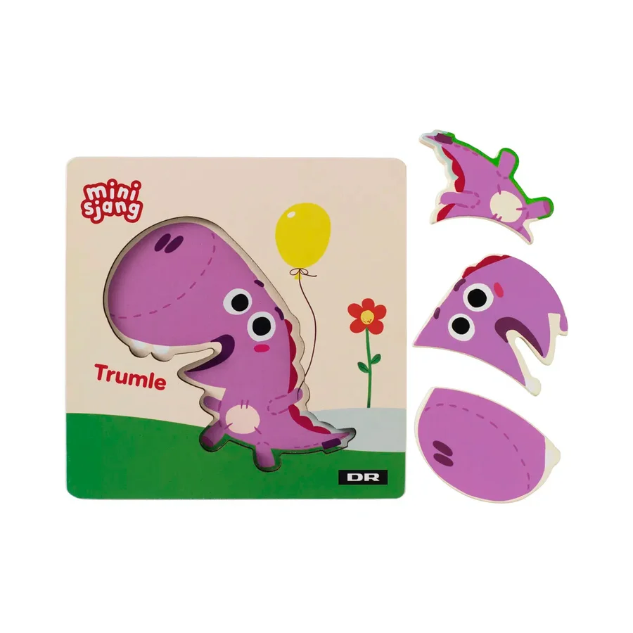 DR Træpuslespil 3 Brikker, Trumle