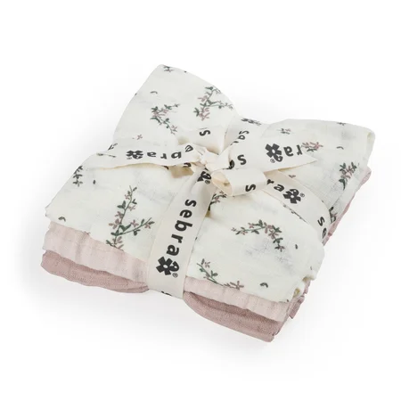 Sebra Stofbleer 3 stk, powder blossom - rose