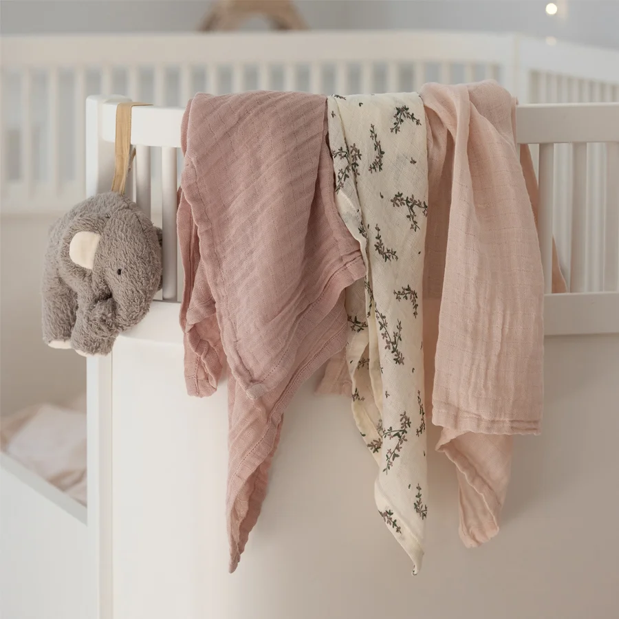 Sebra Stofbleer 3 stk, powder blossom - rose