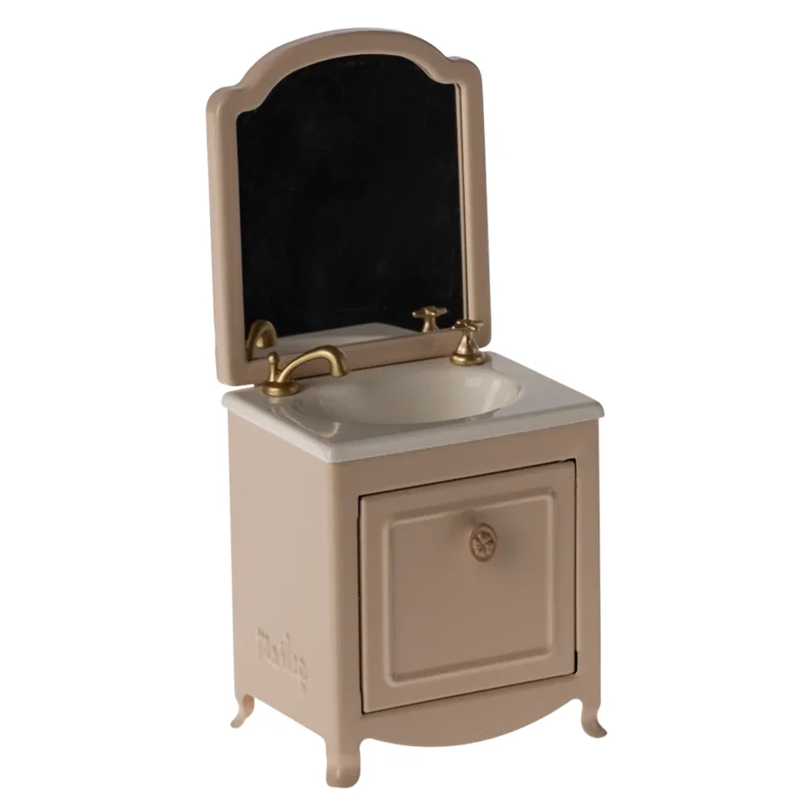 Maileg Kommode med vask til mus - pudder