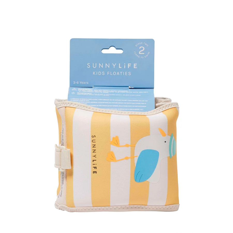 Sunnylife badevinger, havmågen Sid - mustard stripe