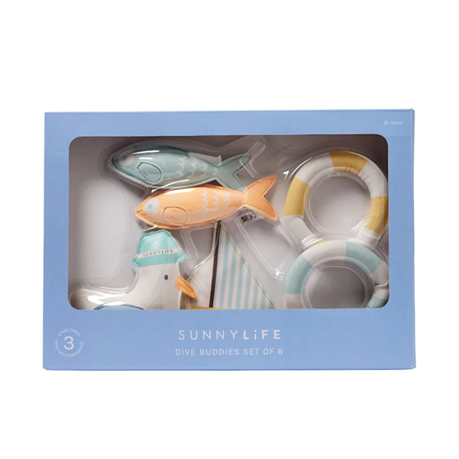 Sunnylife 6-pak dykke-buddies, havmågen Sid