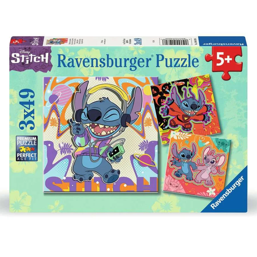 Disney Stitch-Puzzle, 3x49 Teile