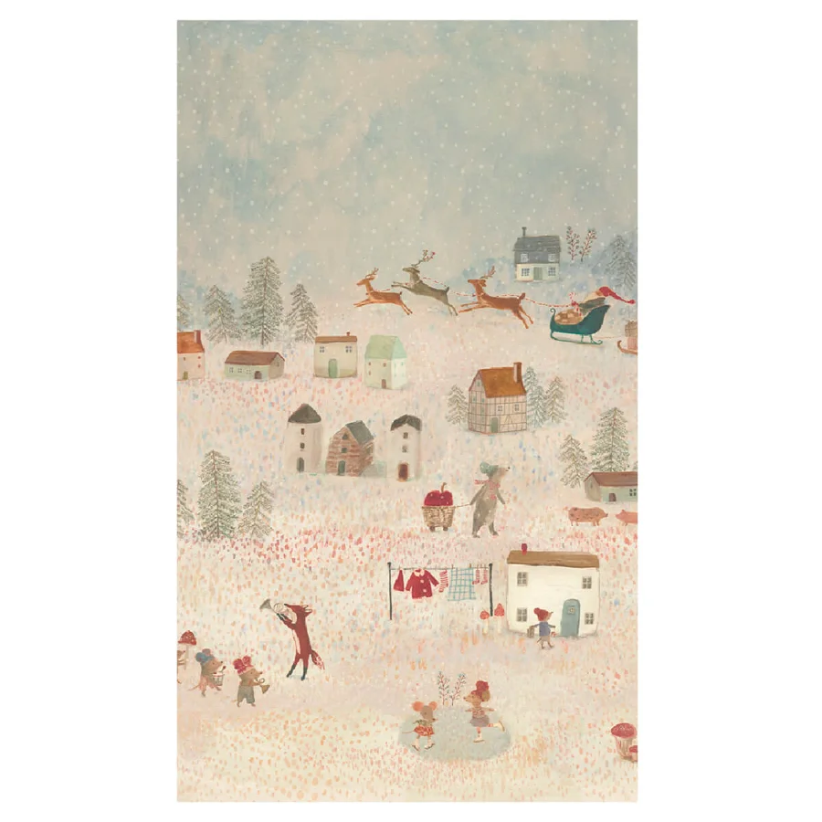 Maileg Geschenkpapier 10 M - Santa Is Coming