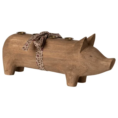 Maileg Advents Træ Lysestage, Gris - Nature