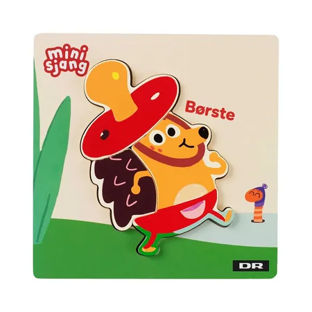 DR Træpuslespil 3 Brikker, Børste