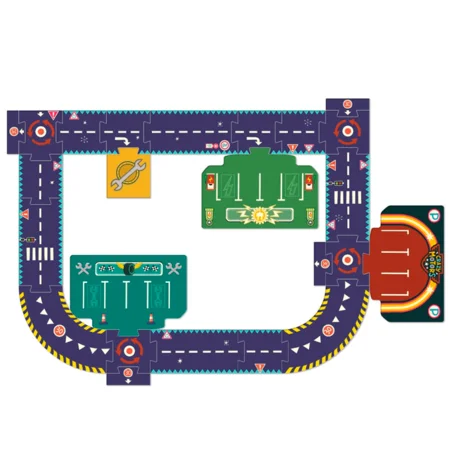 Djeco Crazy motors vejpuslespil