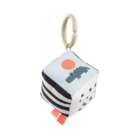 Done by Deer Contrast baby cube, Happy clouds colour mix