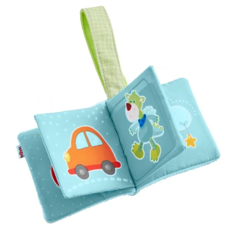 HABA kleines Stoffbuch mit Schlaufe, Dragen Duri