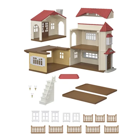 Sylvanian Families byhus med lys