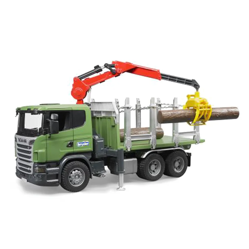 Bruder Scania lastbil trætransport med kran